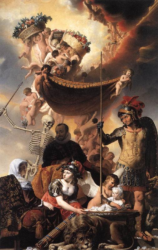 EVERDINGEN, Caesar van Allegory of the Birth of Frederik Hendrik dfg France oil painting art